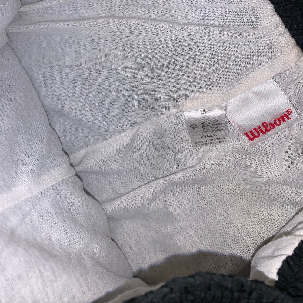 Wilson Black Nylon Cuffed Track Pants size M - Picture 7 of 10